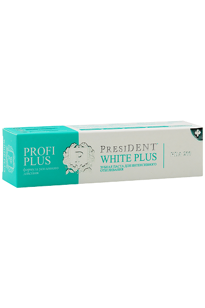 зубная паста PRESIDENT PROFI PLUS White Plus (200 RDA) 30 мл