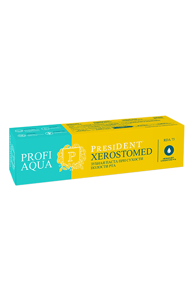 зубная паста PRESIDENT PROFI AQUA Xerostomed (75 RDA) 50 мл *r